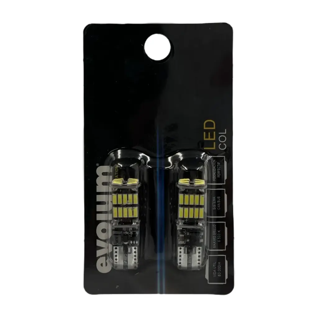 T10 canbus con 26 LED blanco