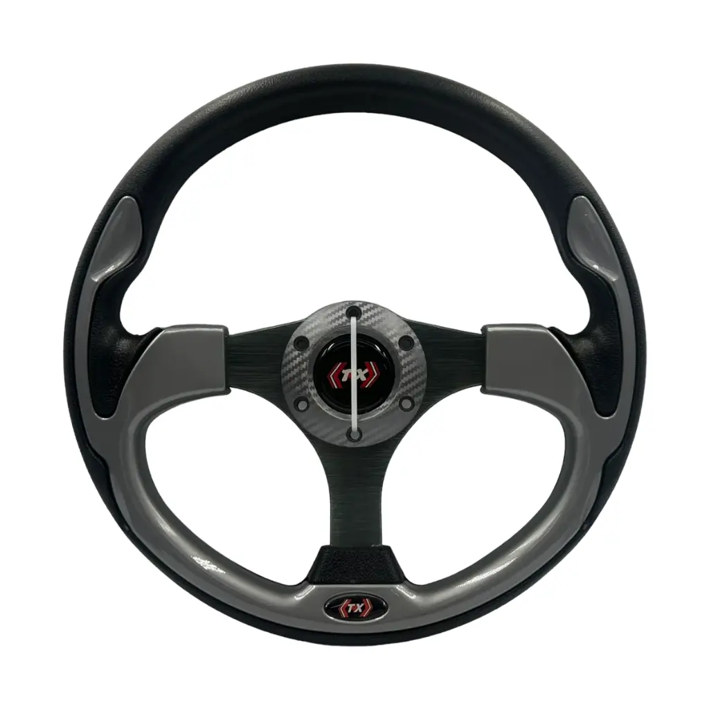 Volante automotriz gris