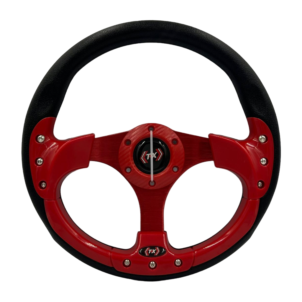 Volante deportivo con detalle en rojo