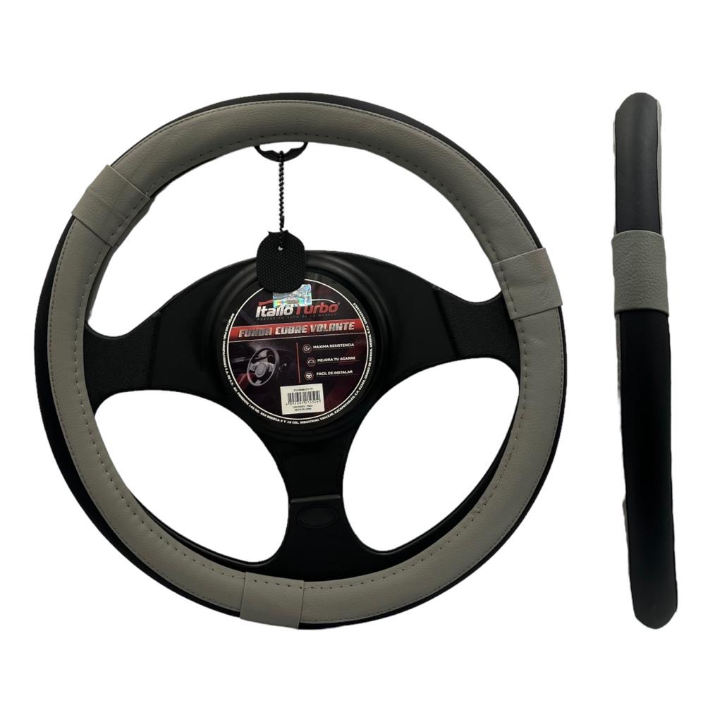 Funda cubrevolante color negro/gris