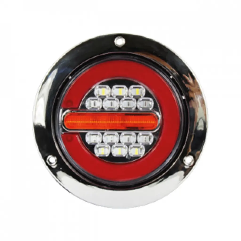 Plafón redondo de 4" con direccional al centro función secuencial