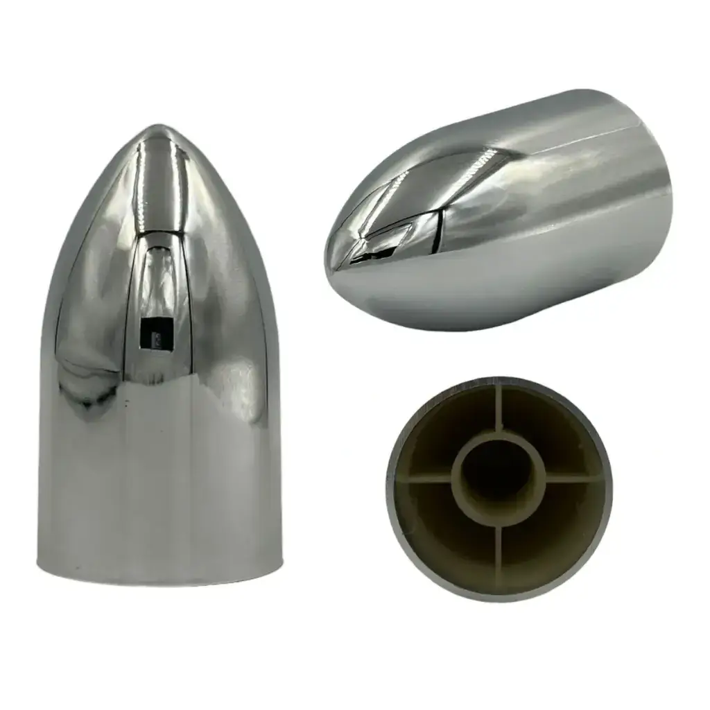 Capuchon cromado alto 9.5CM de rosca