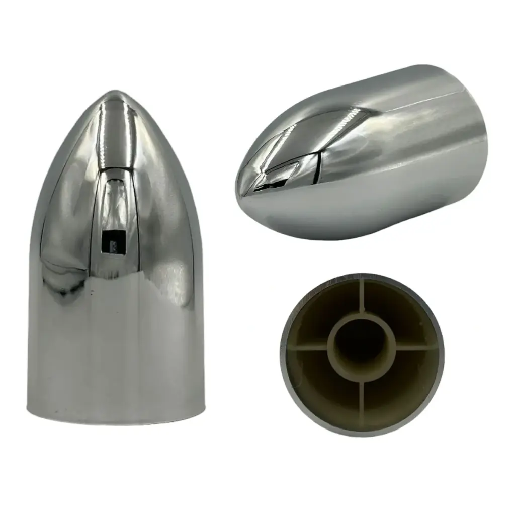 Capuchon cromado alto 9.5CM de rosca