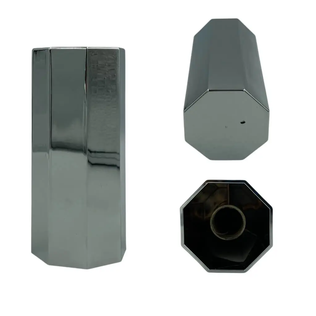 Capuchon cromado alto 12.7 CM de rosca