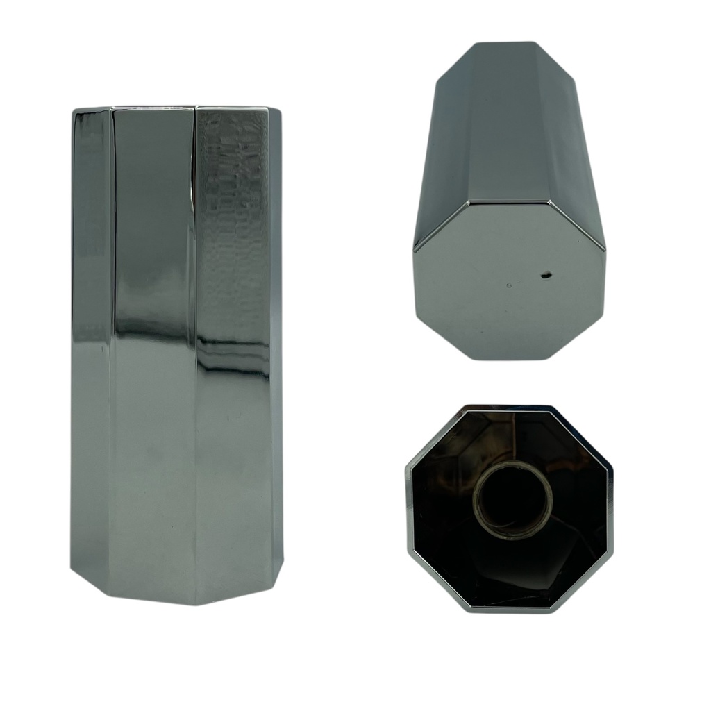 Capuchon cromado alto 12.7 CM de rosca