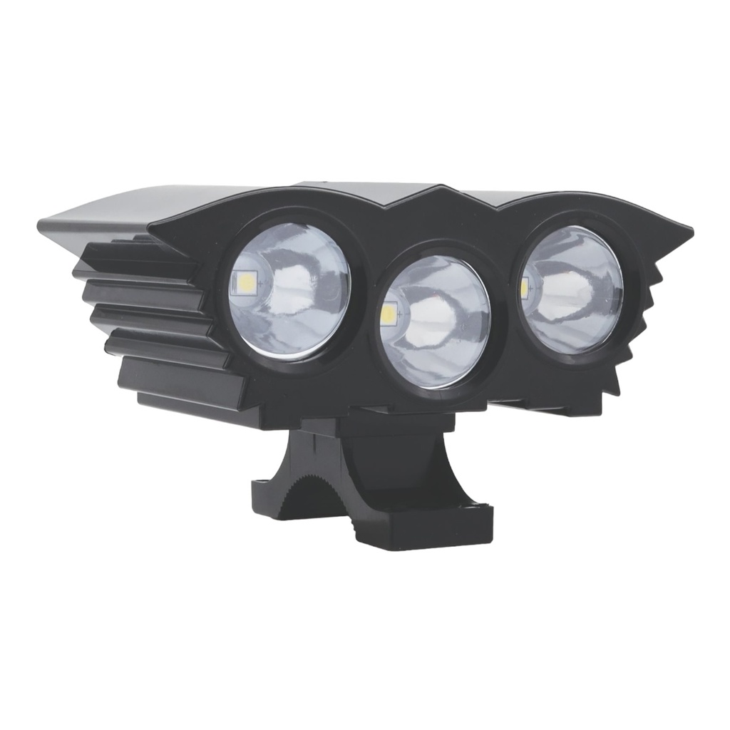 Faro auxiliar tipo águila 3 LED con luz alta, baja y estrobo