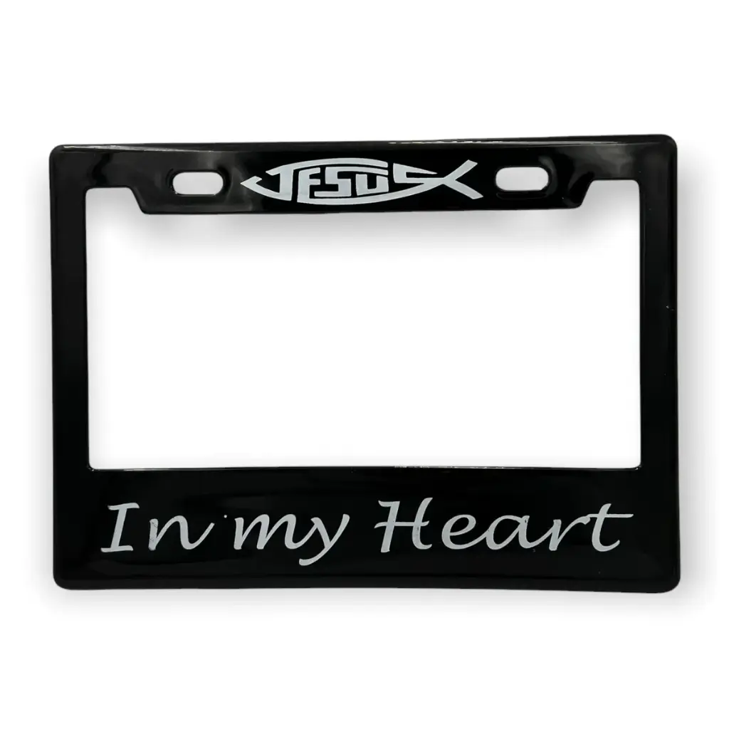 Portaplaca para motocicleta Jesus