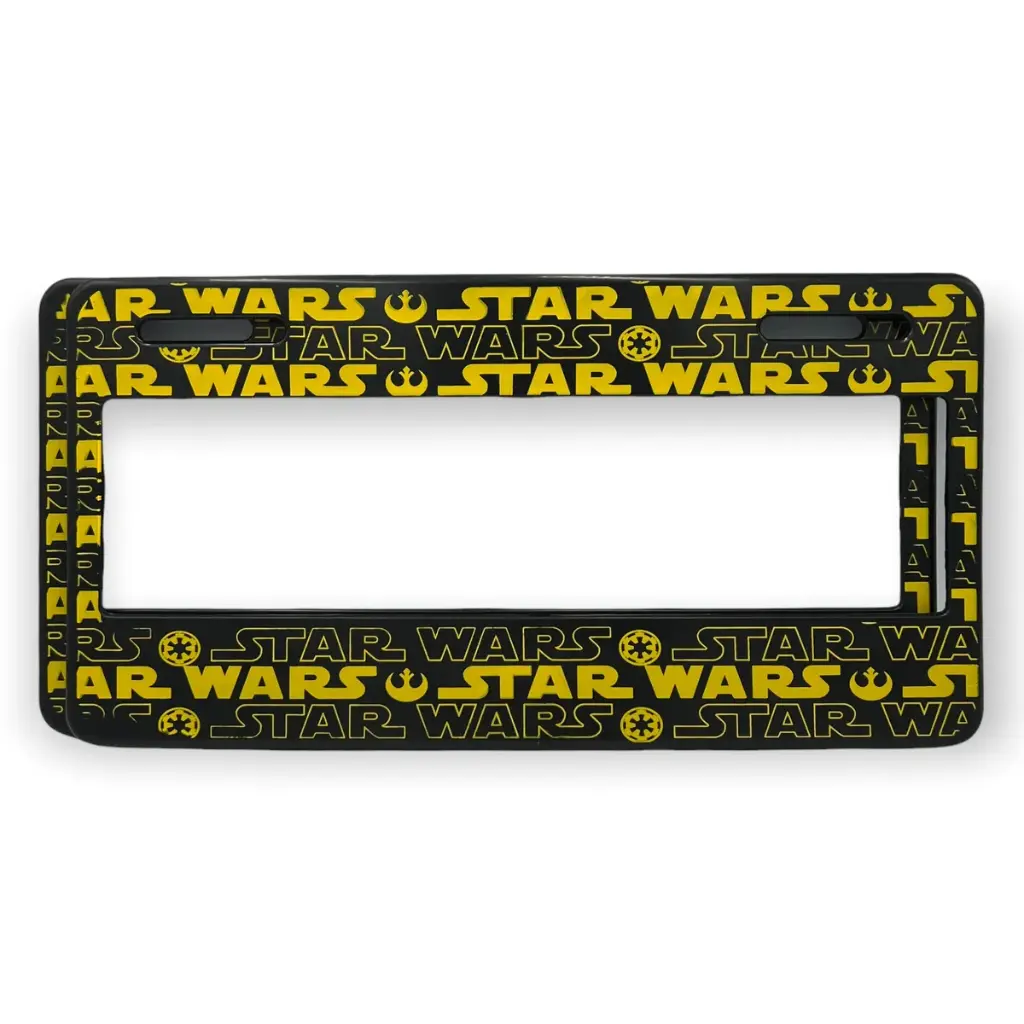 Portaplaca flexible marca Star Wars