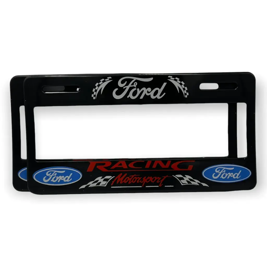 Portaplaca flexible marca Ford Racing
