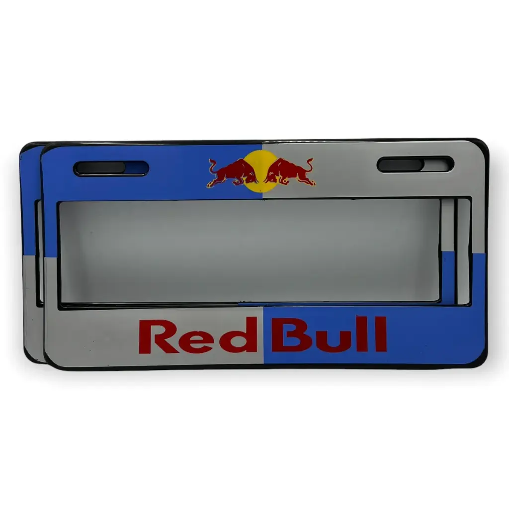 Portaplaca flexible marca RedBull