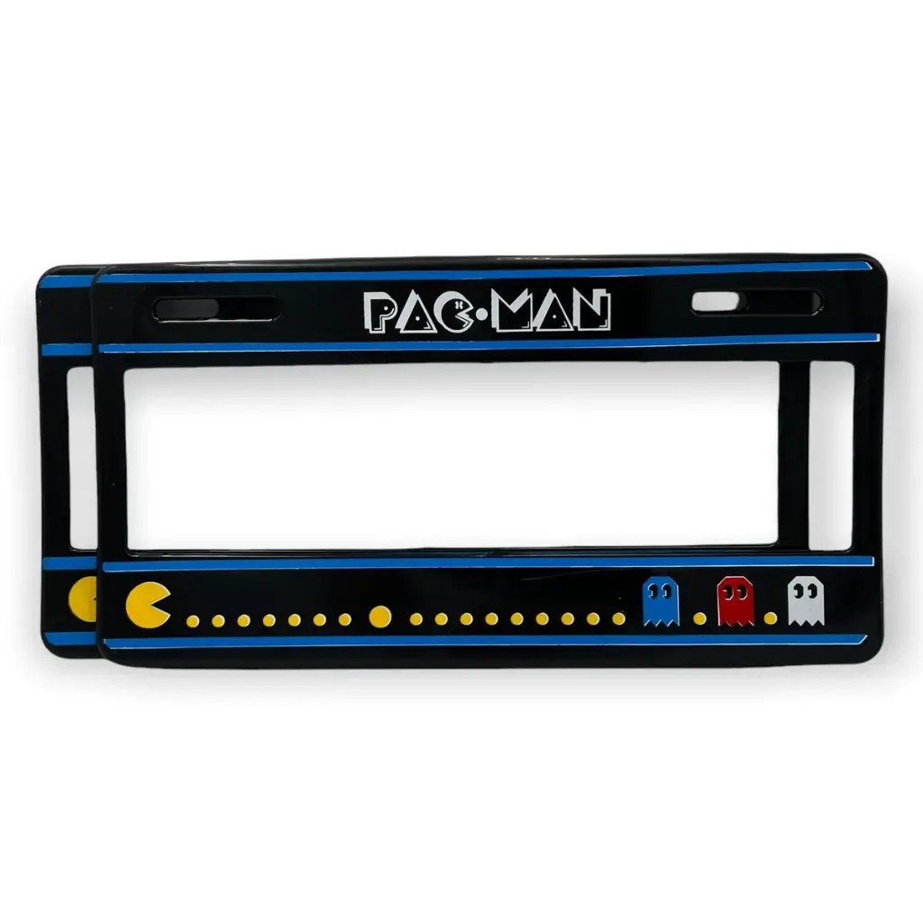 Portaplaca flexible marca Pac Man