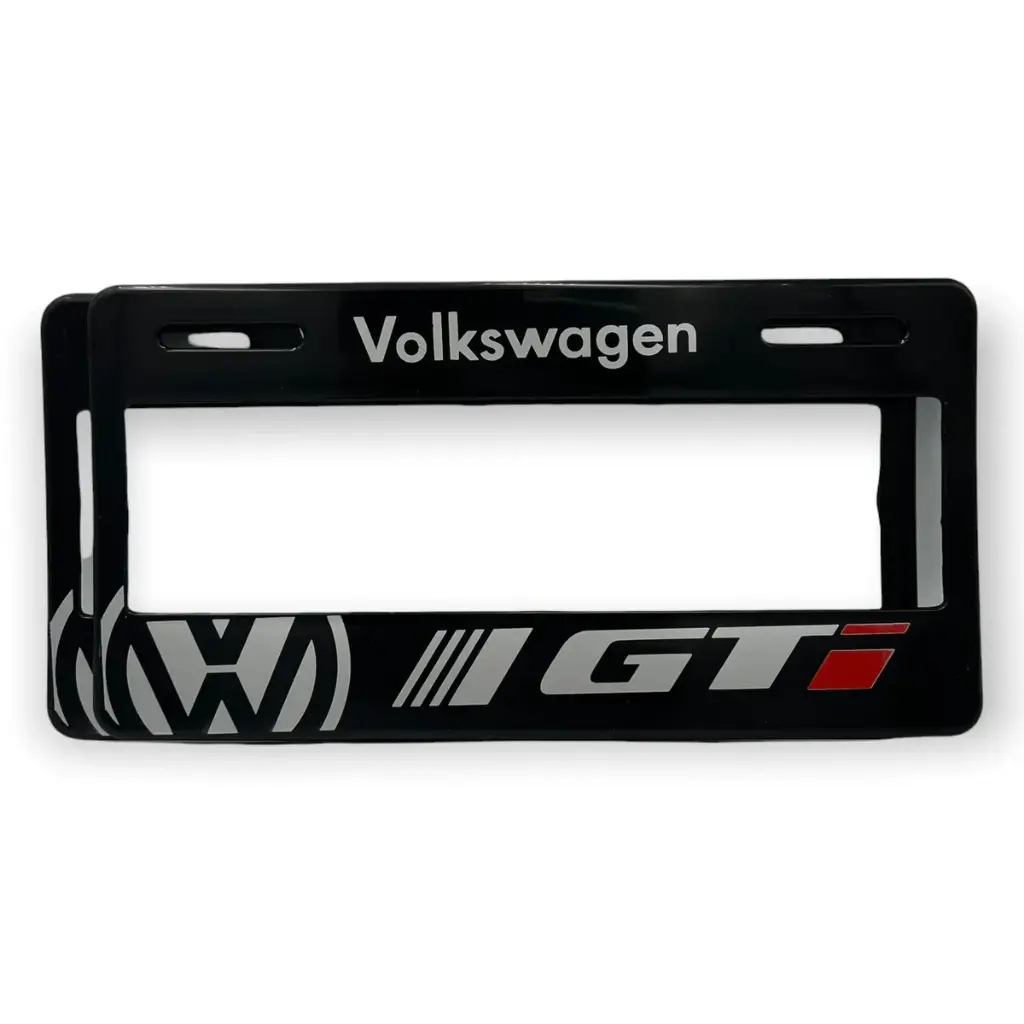 Portaplaca flexible marca VW GTI