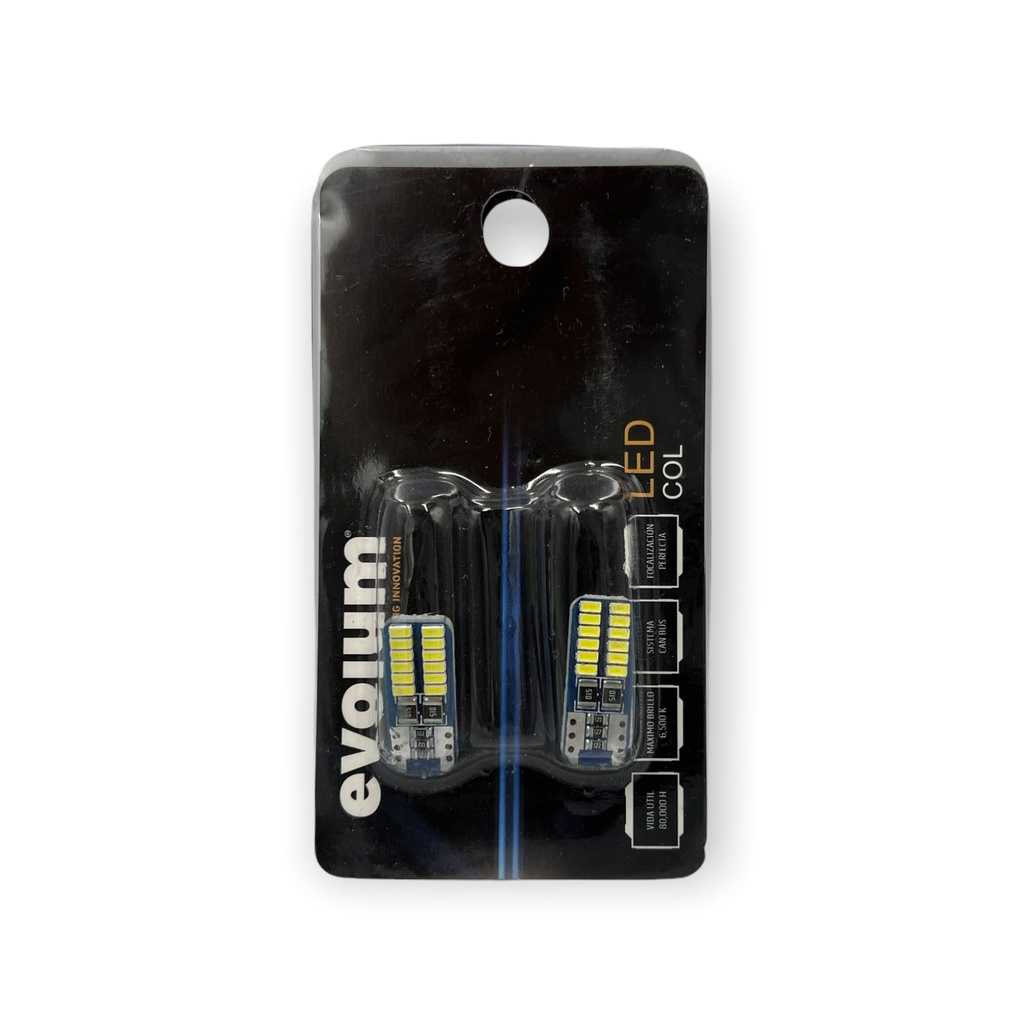[T10 24SMD 3014] Foco de pellizco Evolum T10 3014