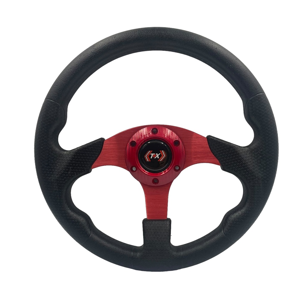 [VOL-805R] Volante automotriz aluminio rojo