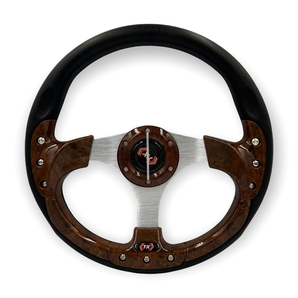 Volante automotriz madera