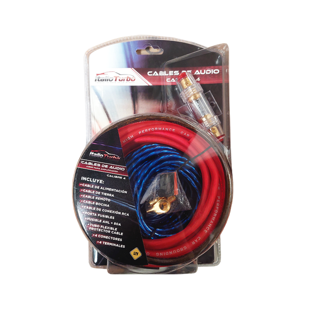 Cables de audio calibre 8 KIT