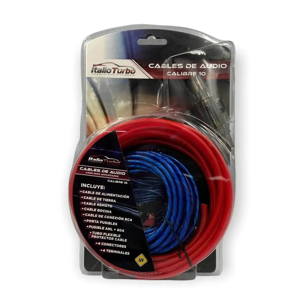 Cables de audio calibre 10 KIT