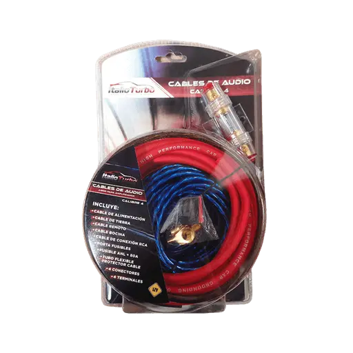 Cables de audio calibre 4 KIT