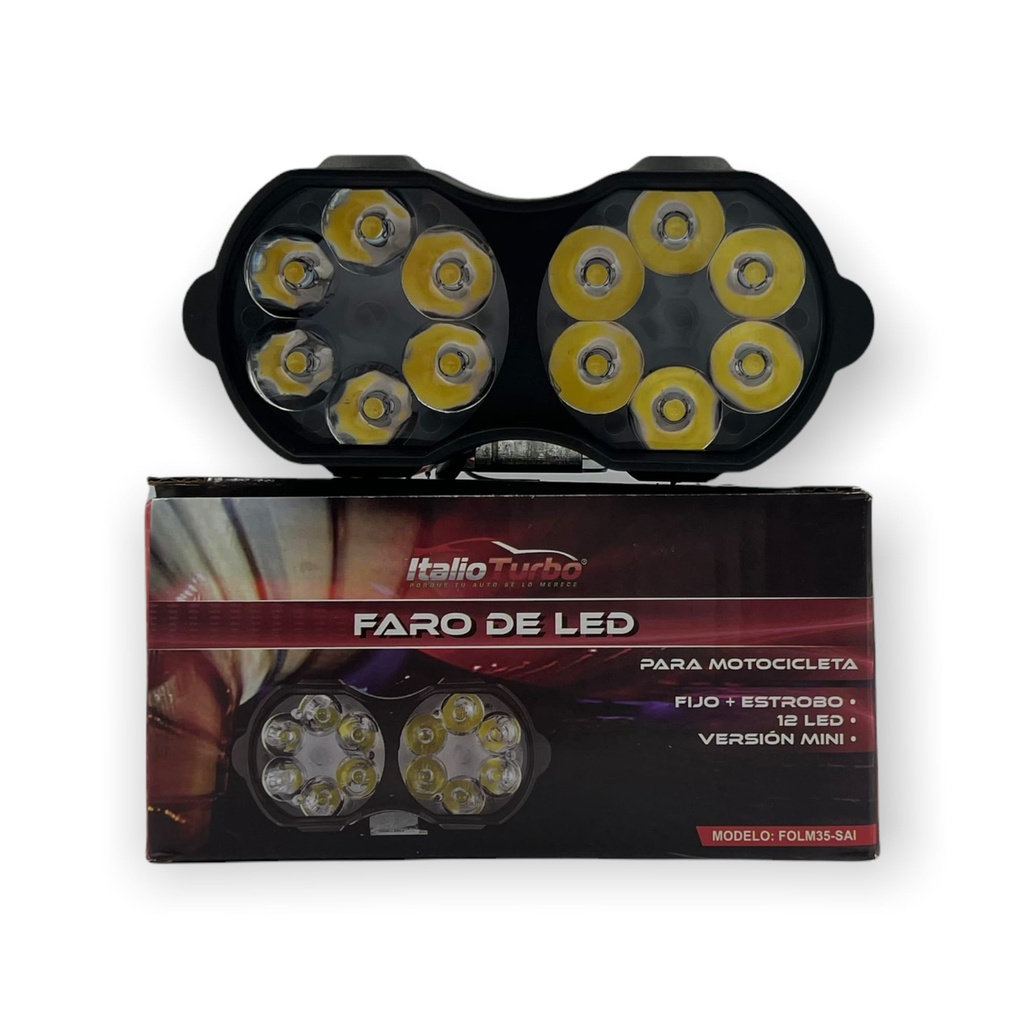 Faro LED para moto versión mini