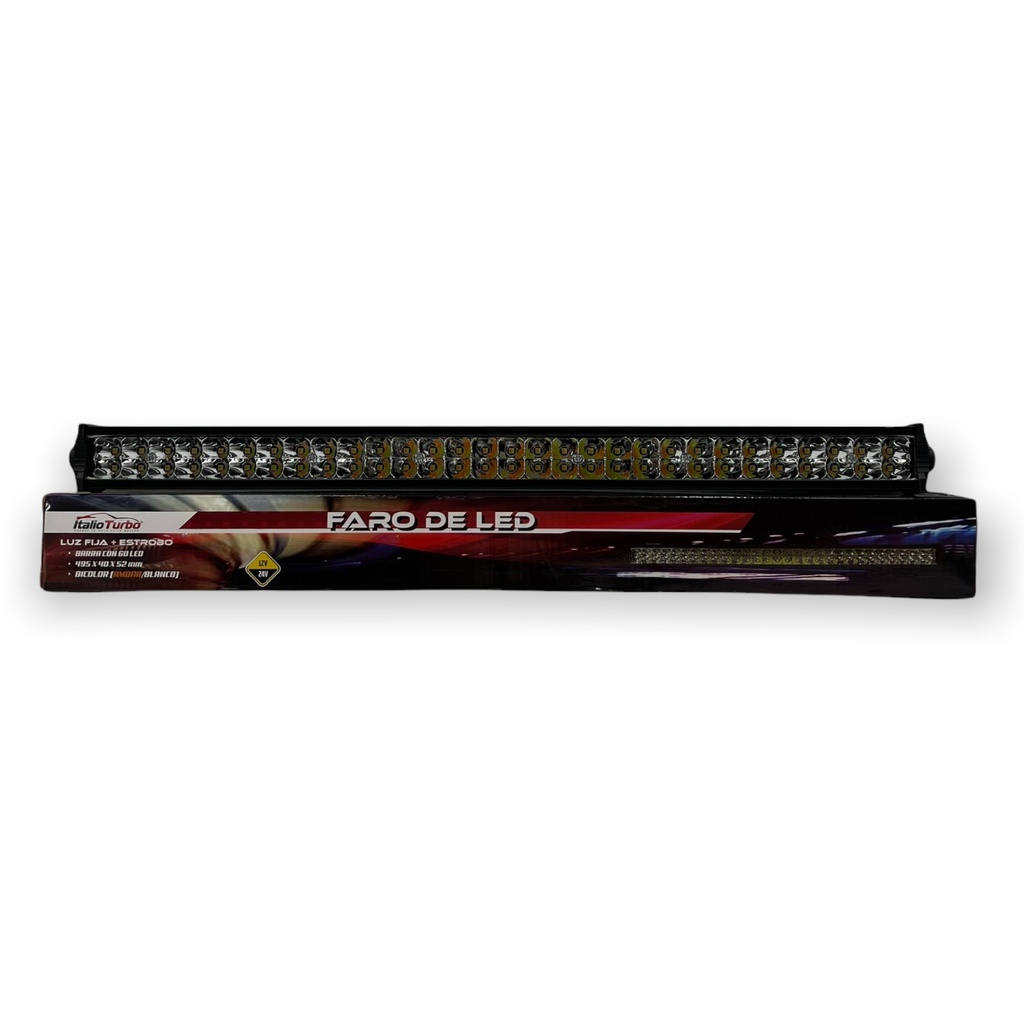 Barra LED bicolor (blanco/ámbar) 50 CM