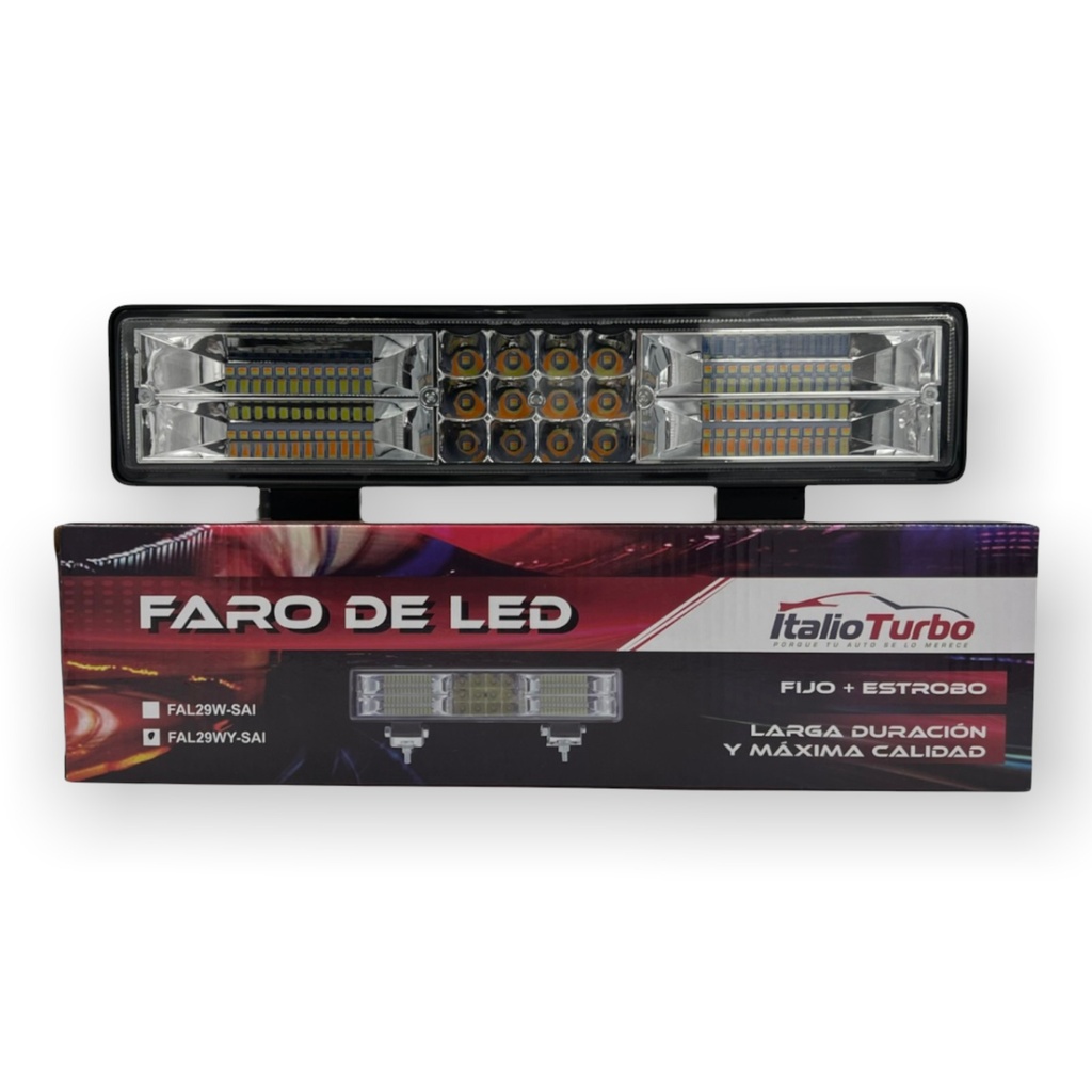 Barra LED bicolor (blanco/ámbar) 28 cm