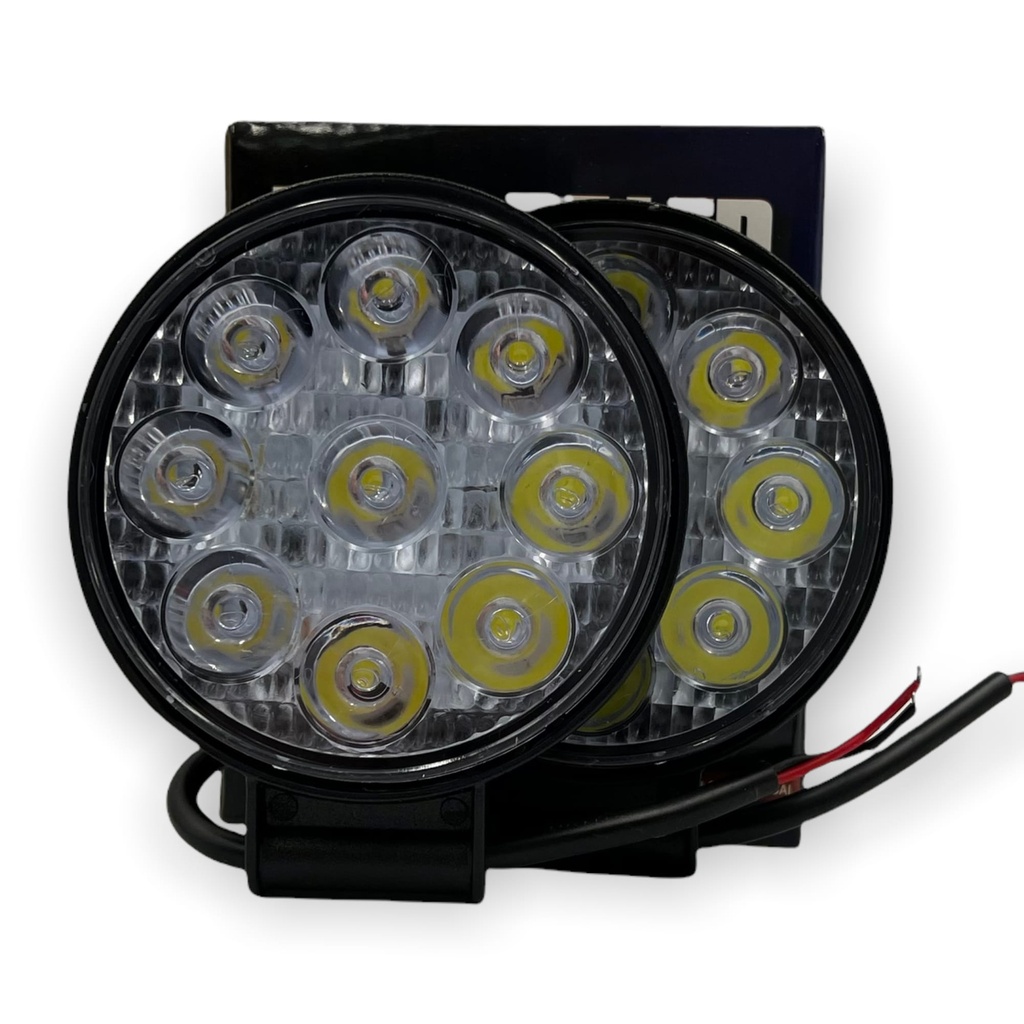 Faro redondo de 9 LED función fijo