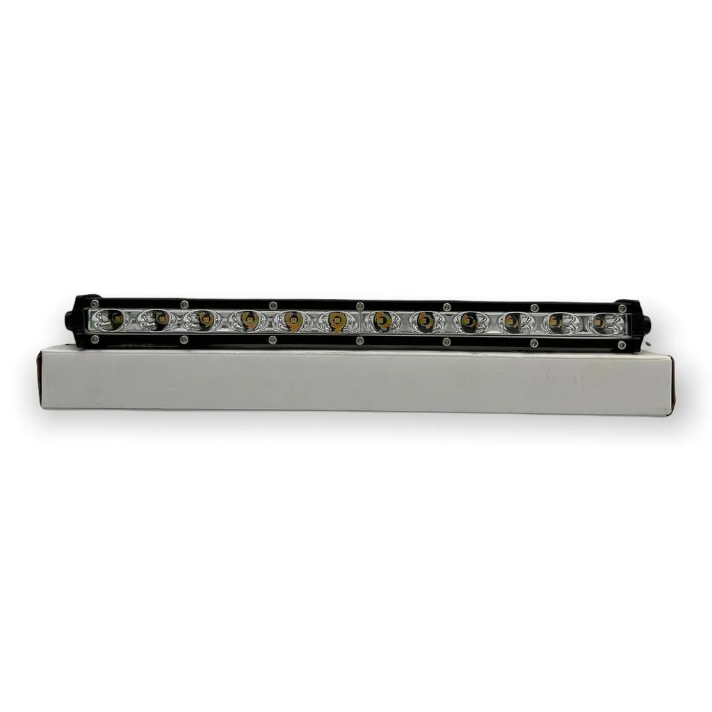 Barra slim bicolor (blanco/ámbar) 34 cm