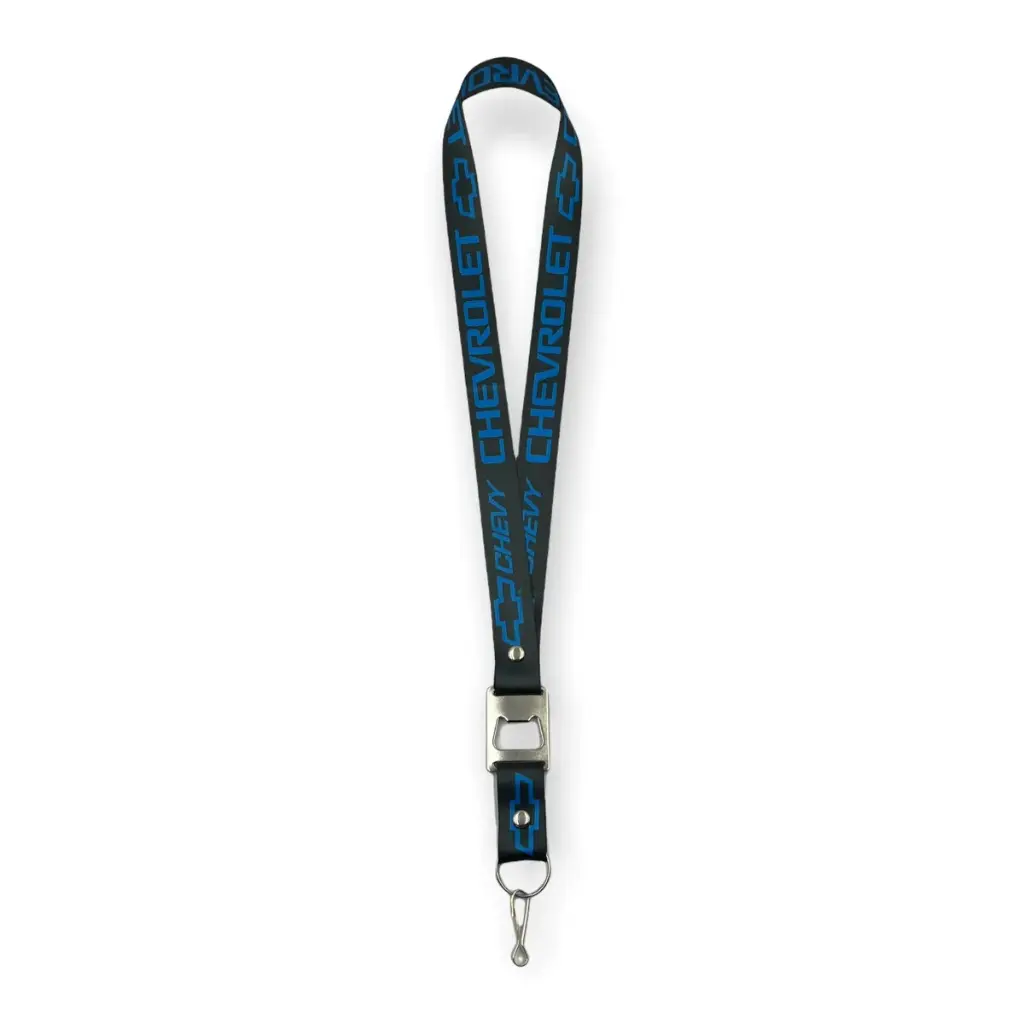 Lanyard con destapador Chevrolet Chevy azul
