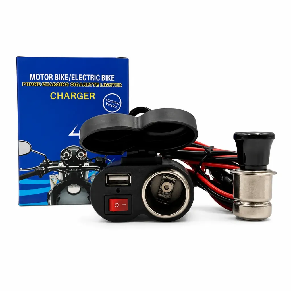 [ENC9245-SAI] Cargador USB para motocicleta con encendedor (carga rápida)
