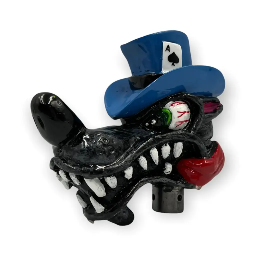 Perilla de velocidades "Wolf con sombrero azul"