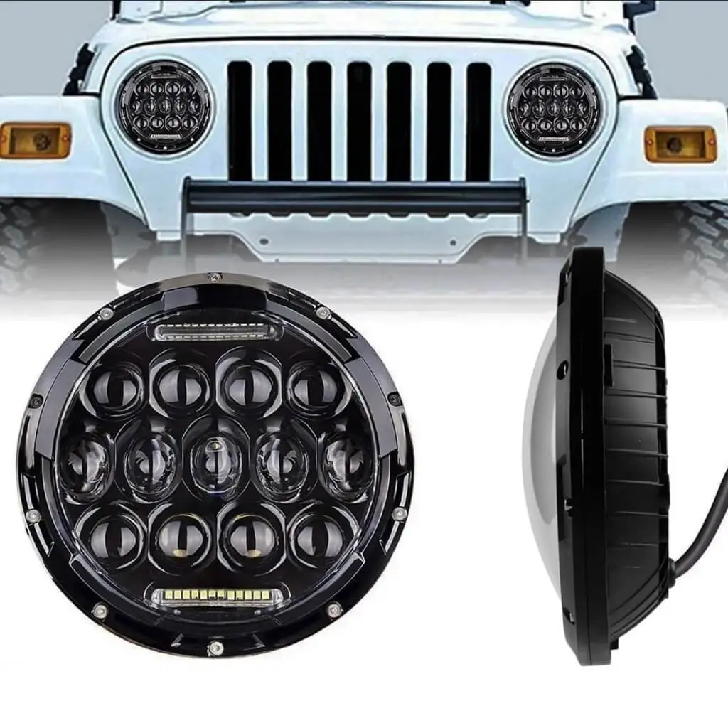 Unidad bicolor de 7" con lupas (pieza)