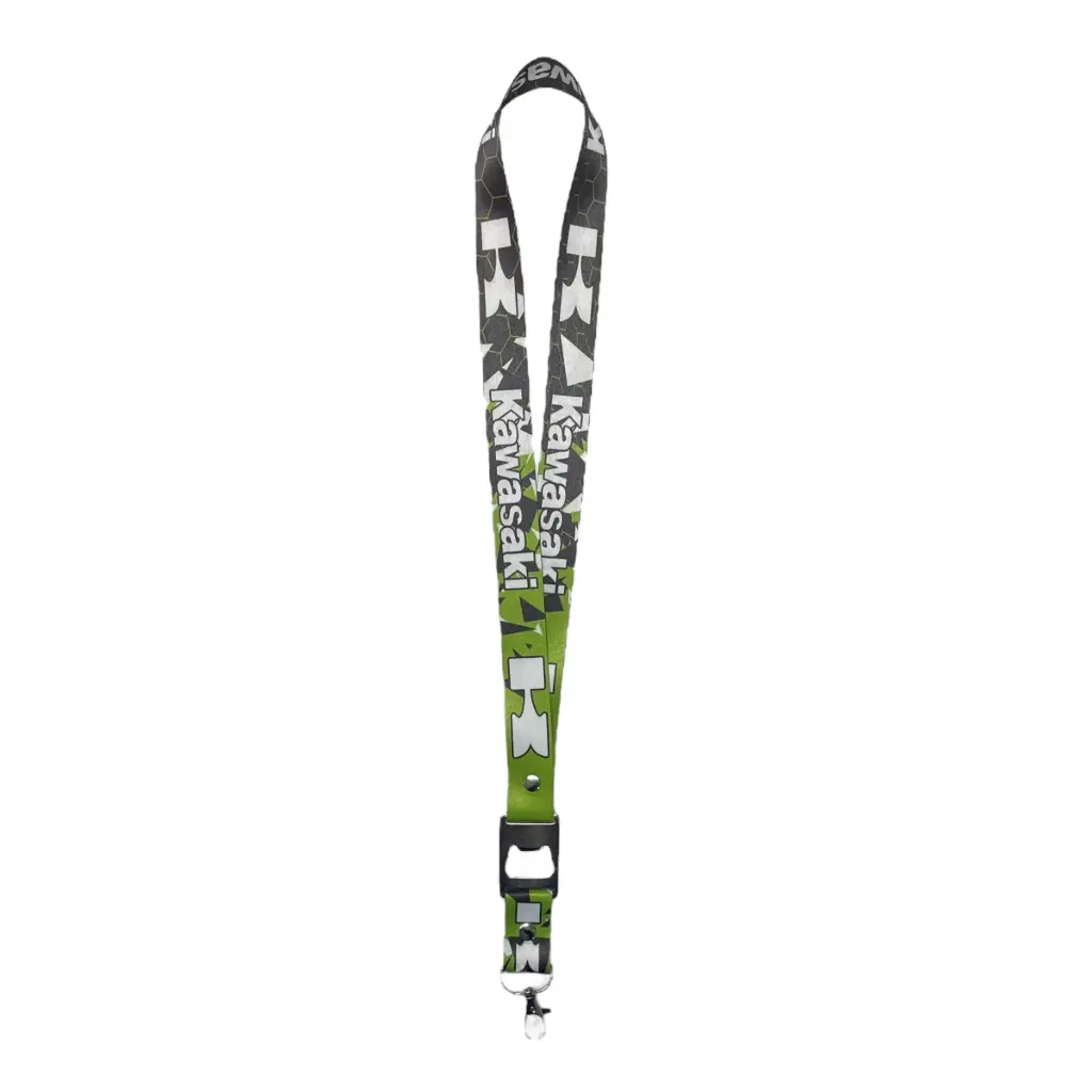 Lanyard con destapador Kawasaki verde