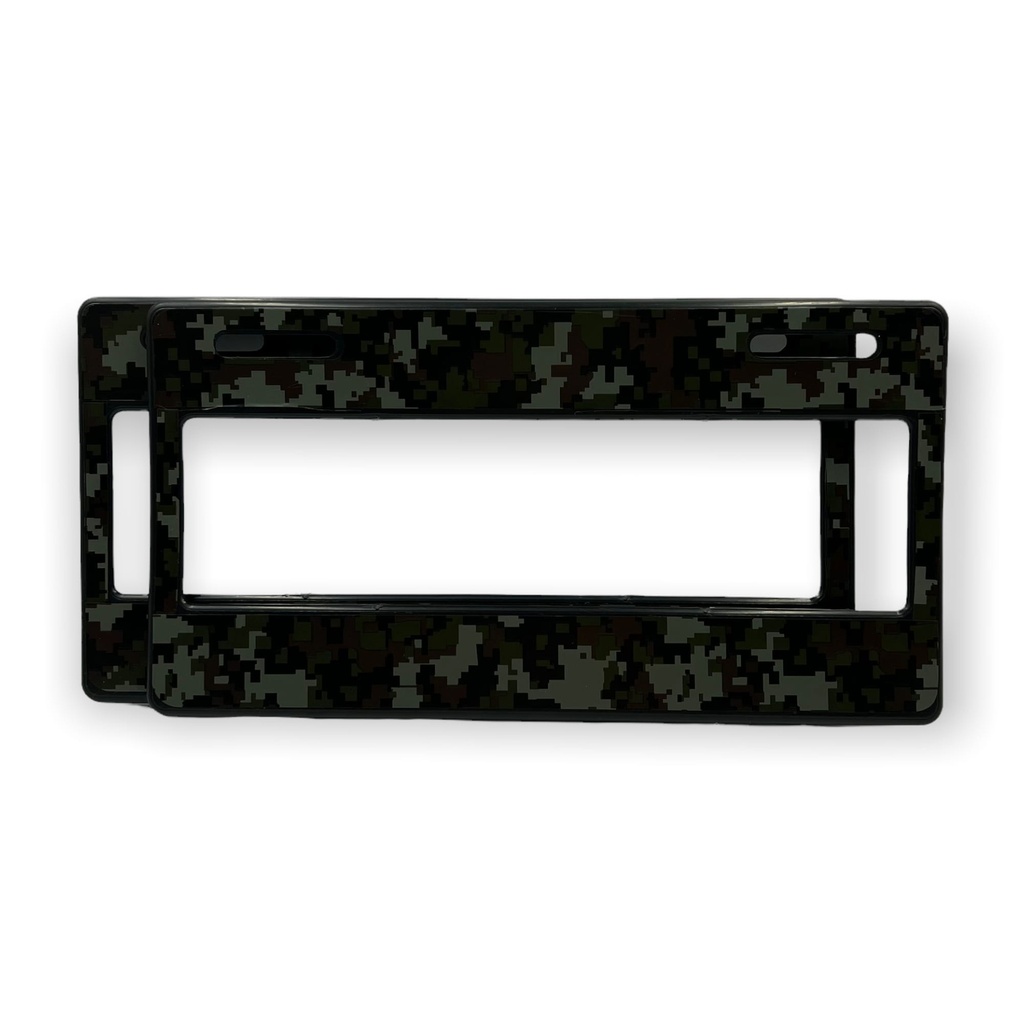 Portaplaca estilo camuflaje