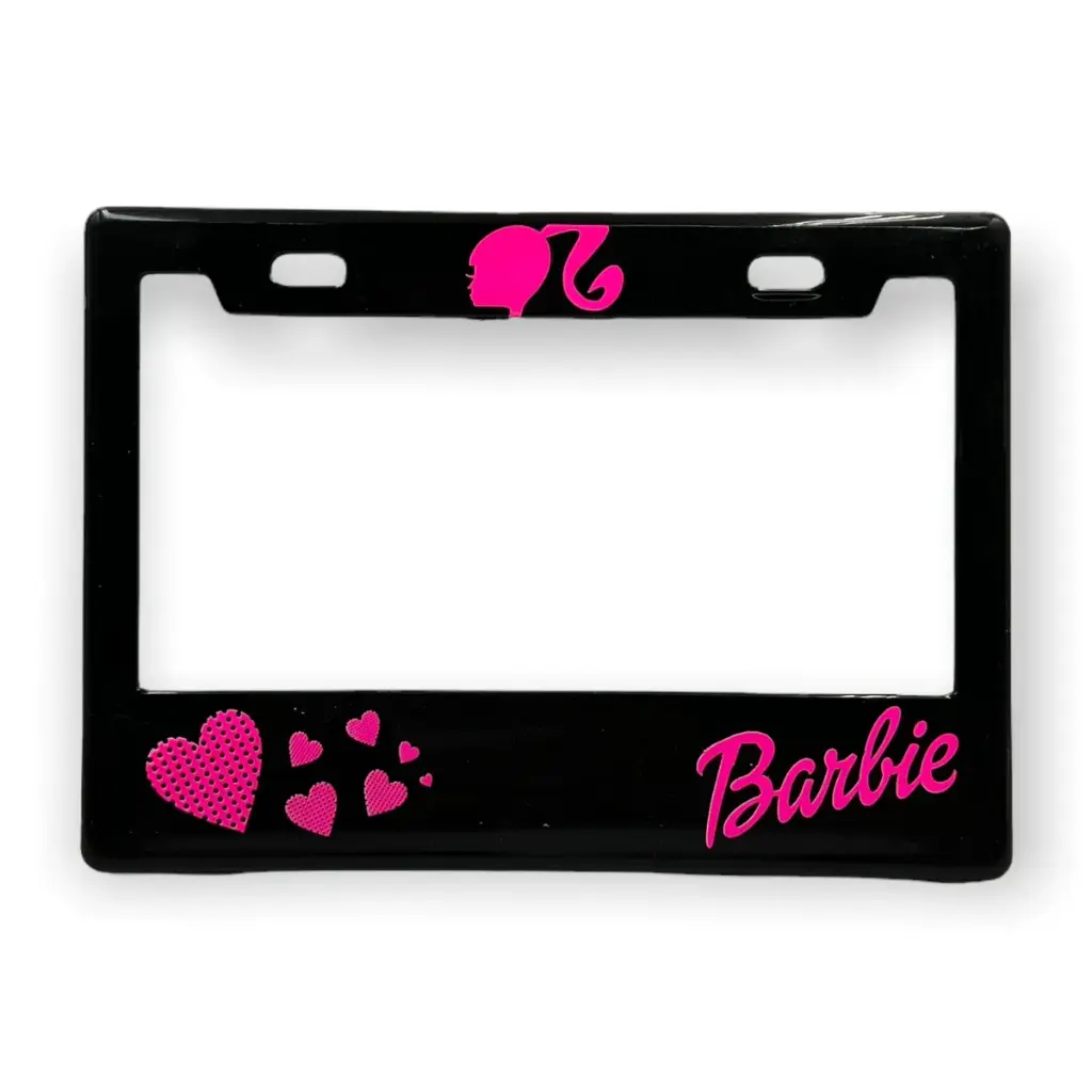 Portaplaca para motocicleta Barbie