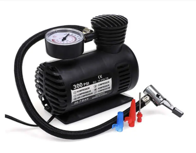 Compresora de aire al encendedor con calibrador