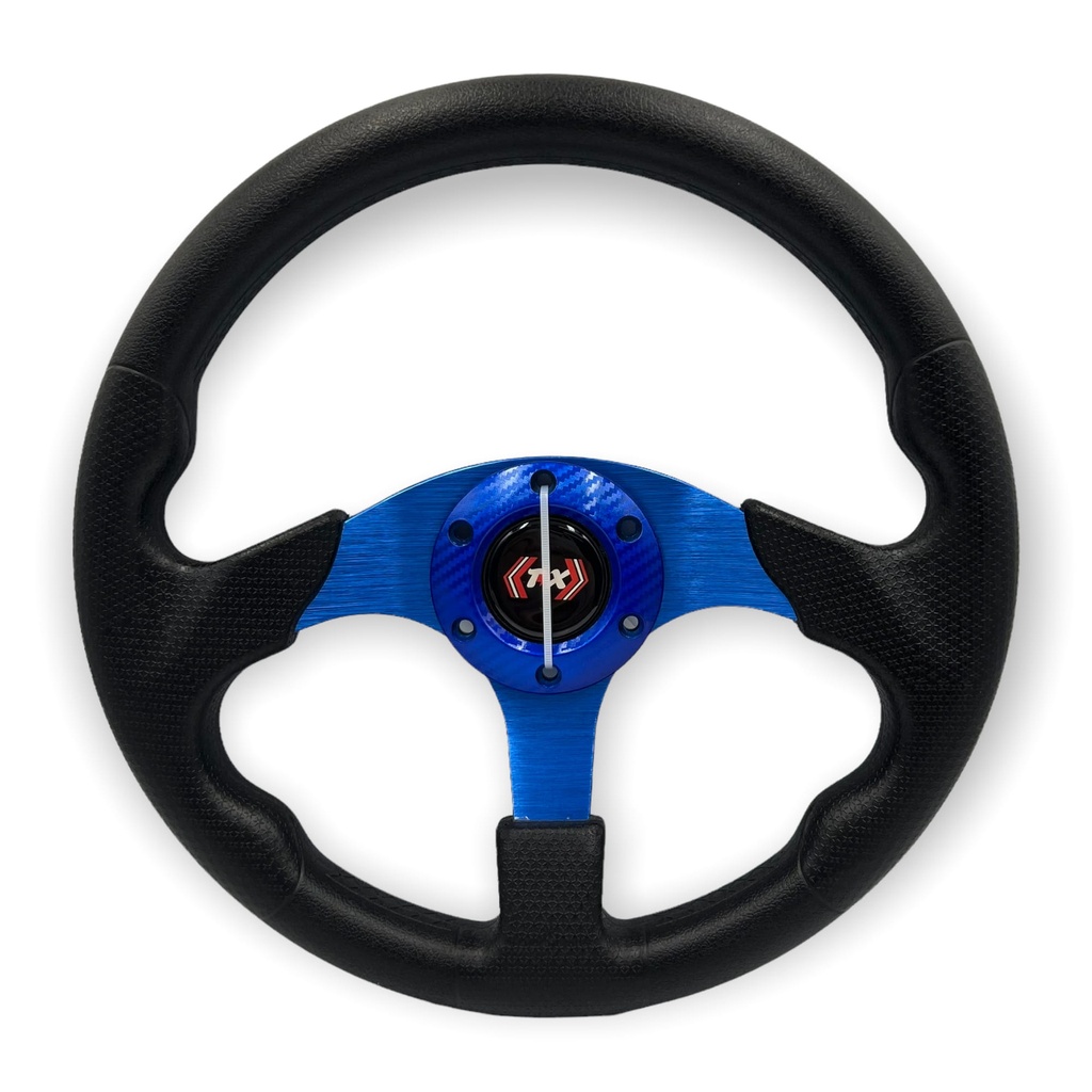 Volante deportivo color azul