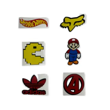 Stickers con detalles tornasol