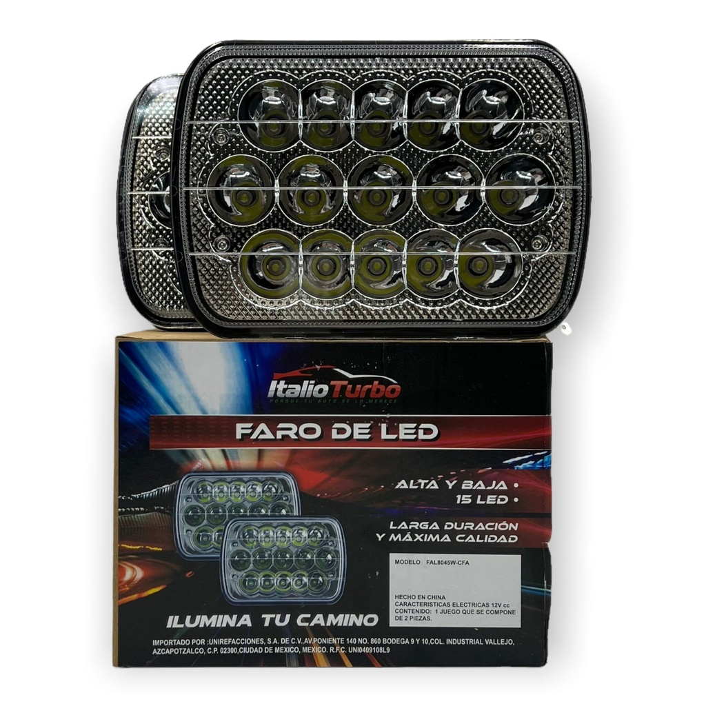 Unidad de 7 pulgadas con 15 LED