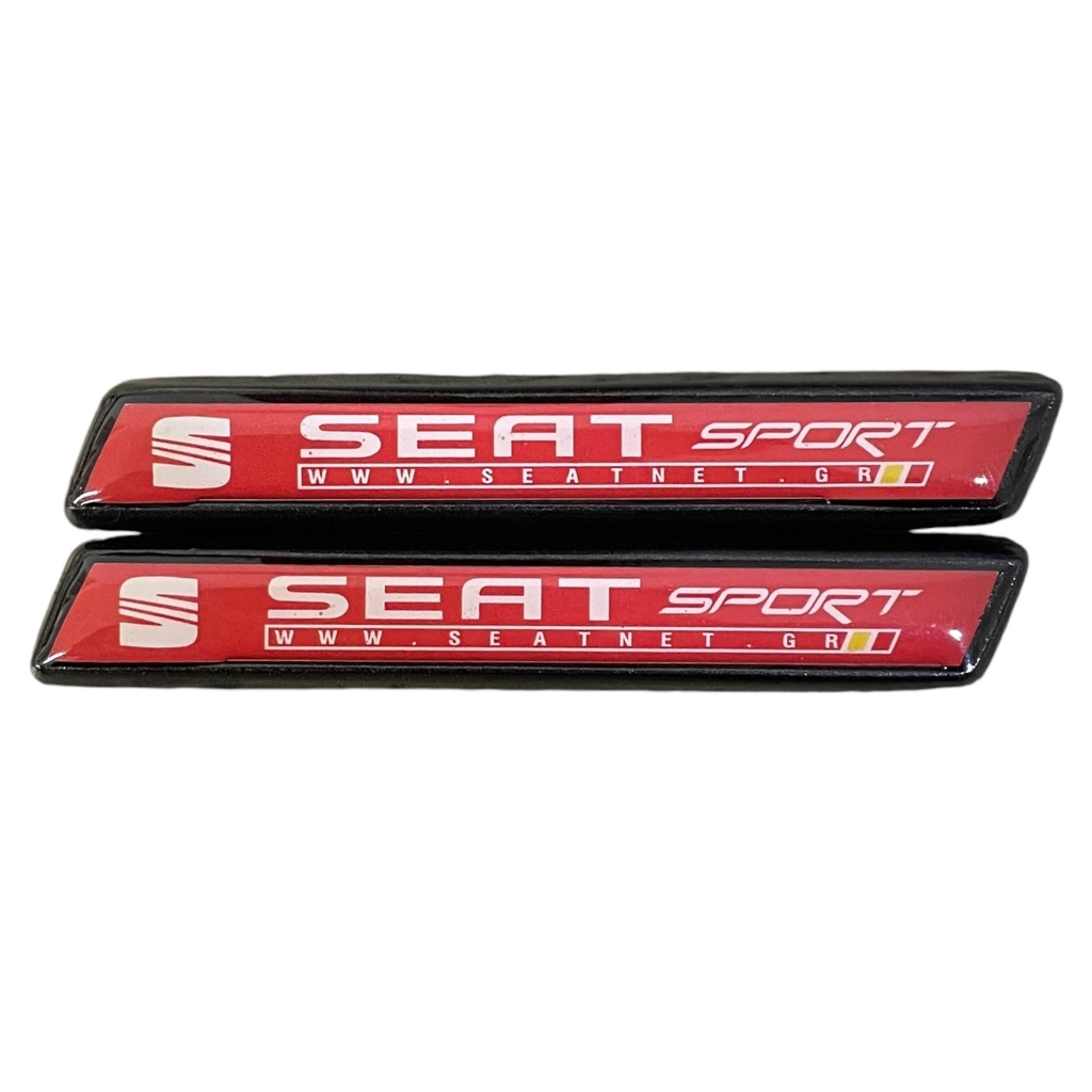 Emblema para salpicadera tipo R (2) Seat Sport Rojo