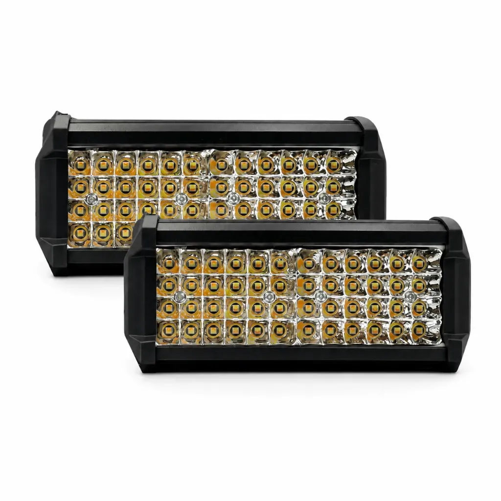 [FAL56WY-SAI] Faro multivoltaje de 48 LED luz bicolor blanco/ámbar 