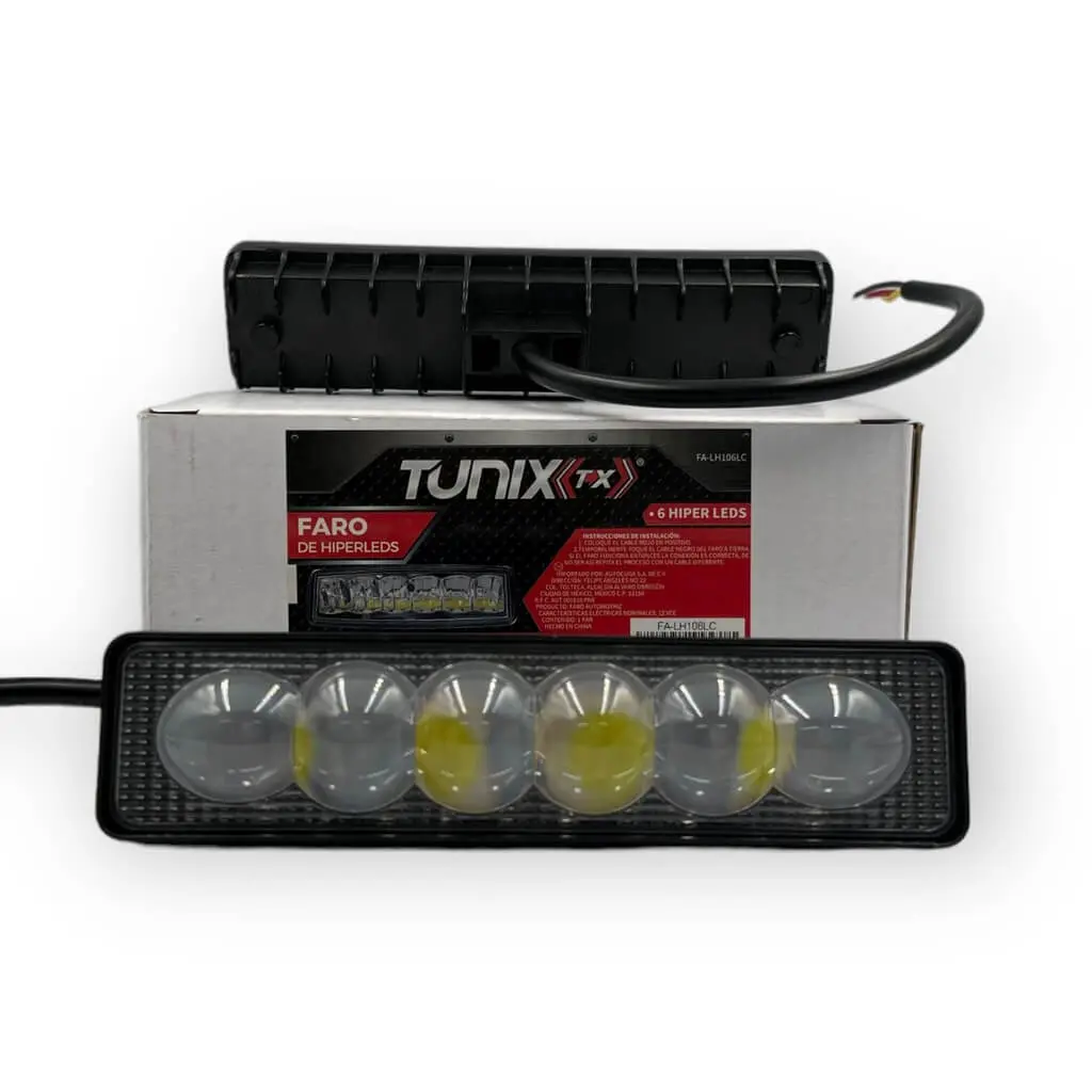 Barra de 6 LED con lupa blanca