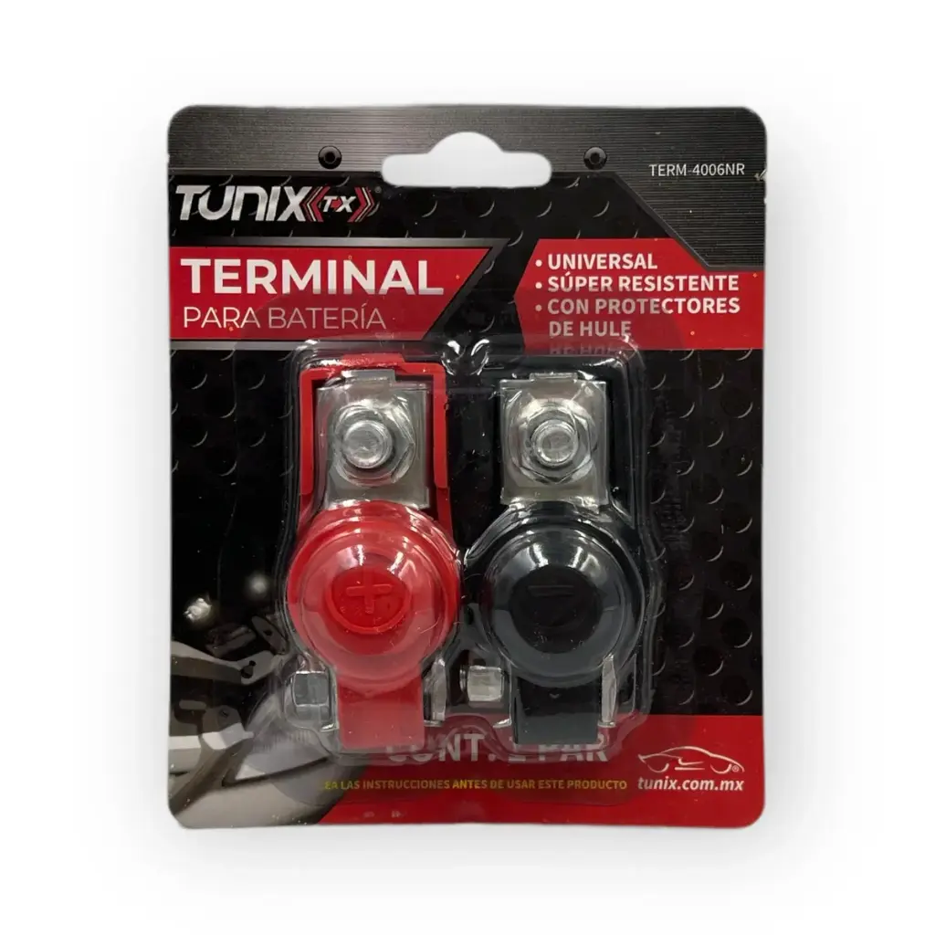 Terminal de bateria de plomo con blister