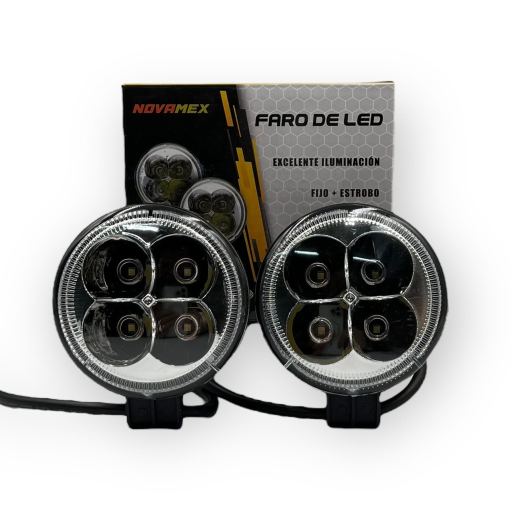 Faro de 4 LED color blanco