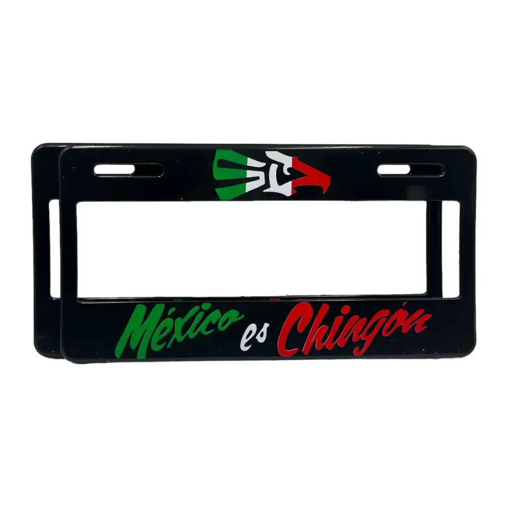 Portaplaca flexible marca Mexico es Chingon
