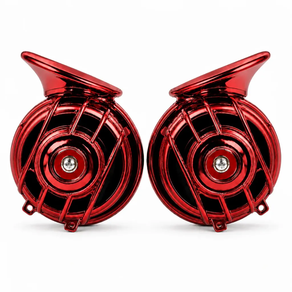Bocina de caracol rojo
