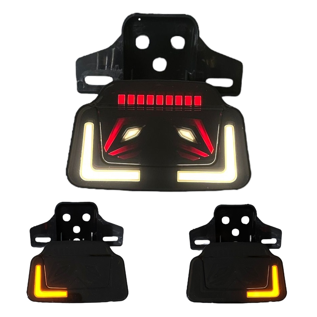 Calavera LED con funciones color (blanco/amarillo/rojo)