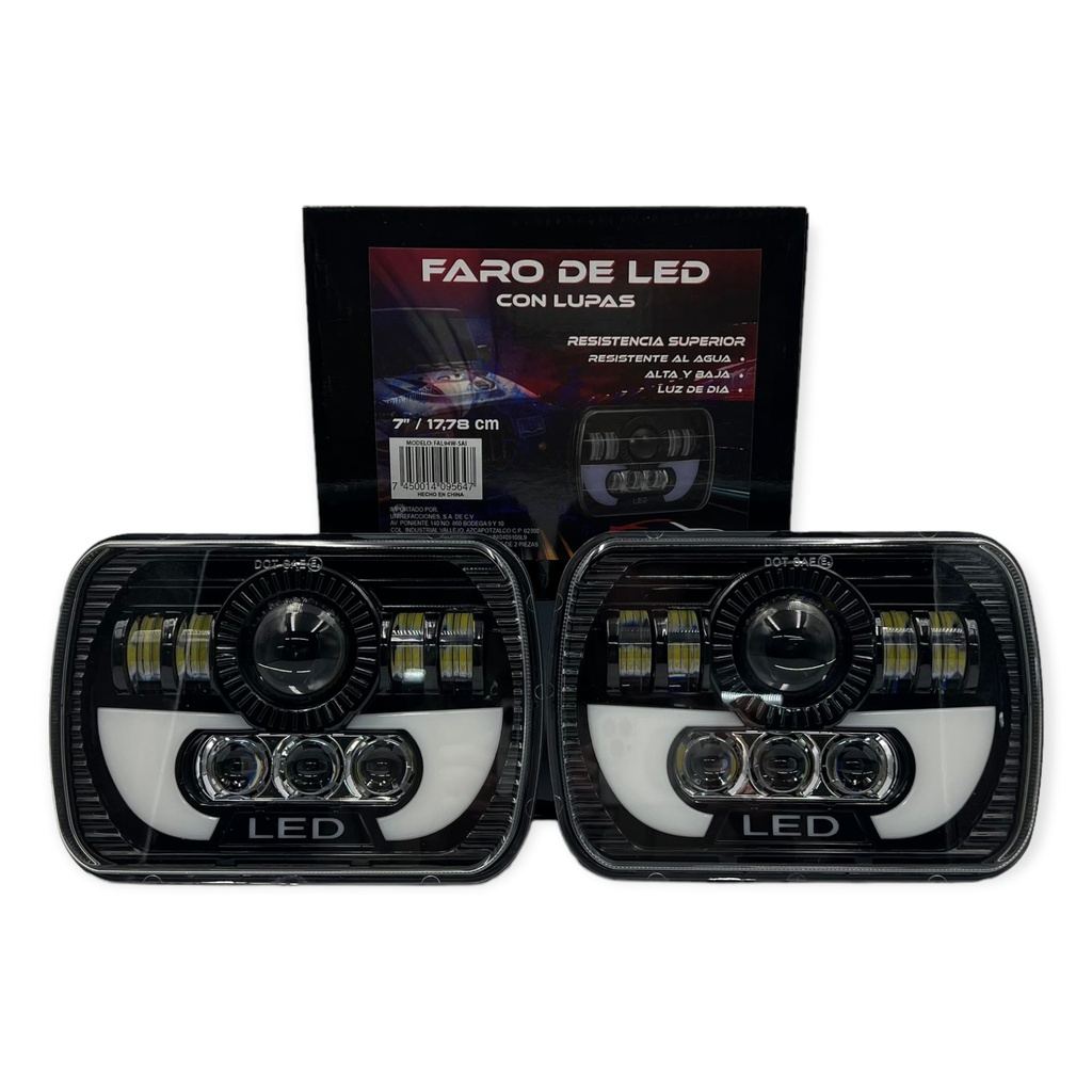 Unidad led de 7 pulgadas con ojo de ángel y lupas