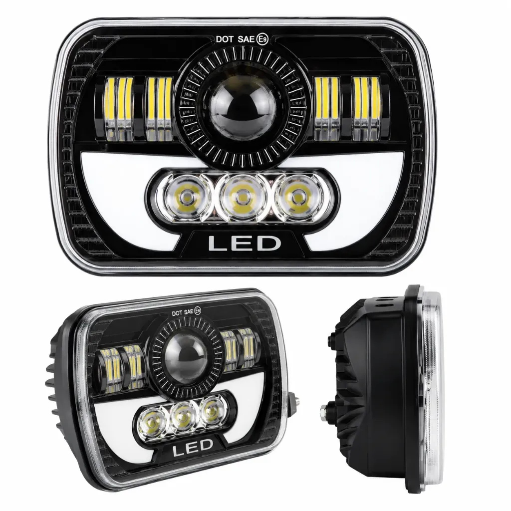 Unidad led de 7 pulgadas con ojo de ángel y lupas