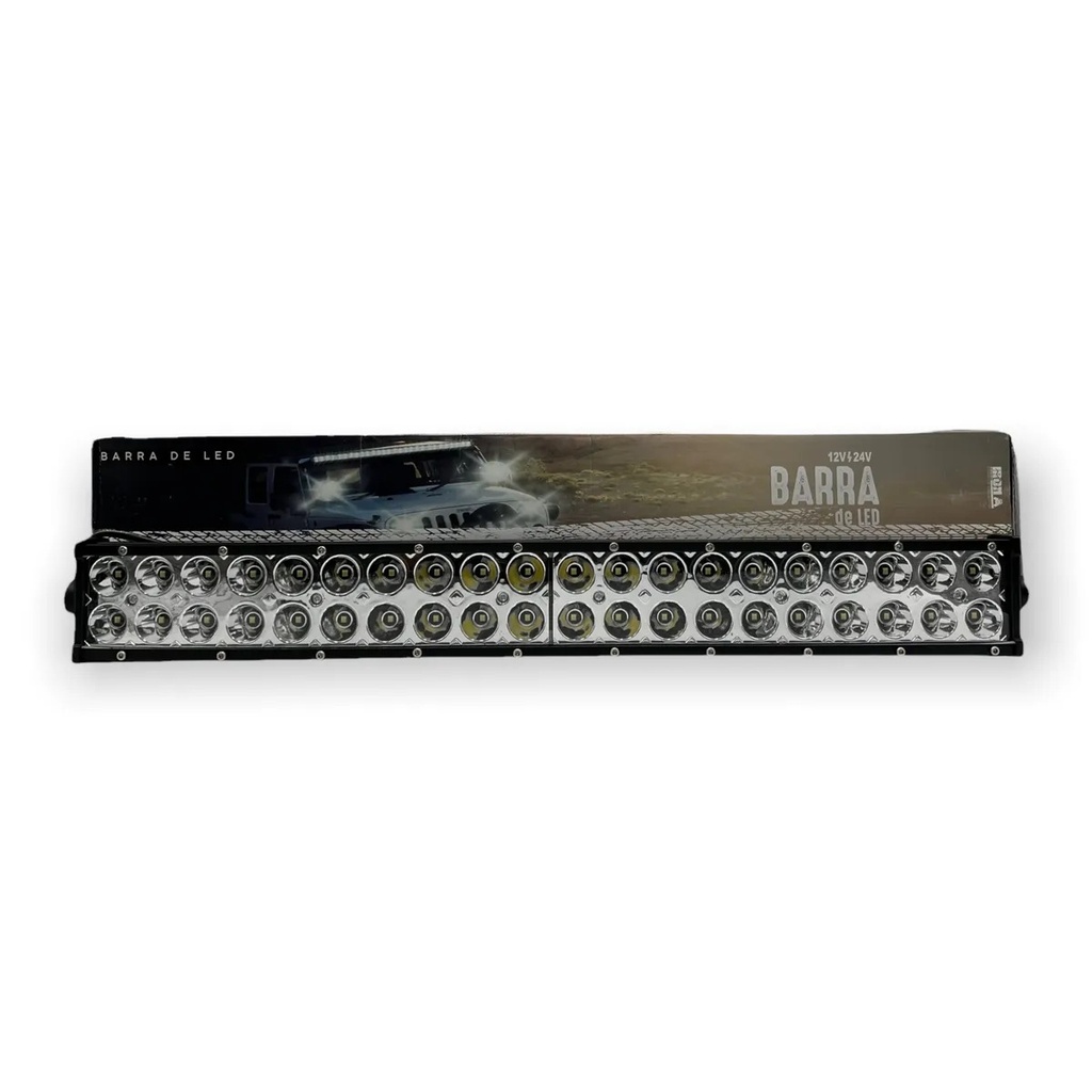Barra LED recta con bases