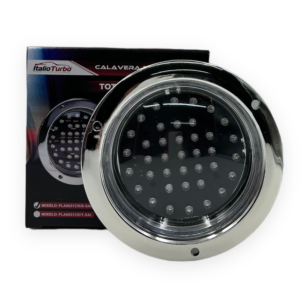 Plafón para camión tipo domo totalmente cromado 